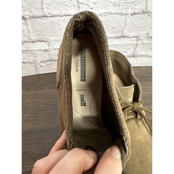 Clarks Hazen Charm Womens Ankle Boots Lace Up Wedge Size US 7 Tan - Picture 7 of 8